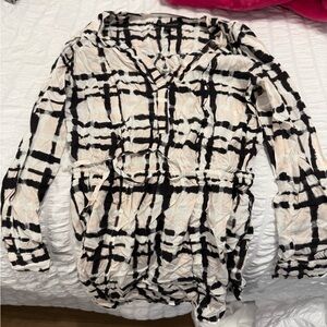 Banana republic plaid coverup